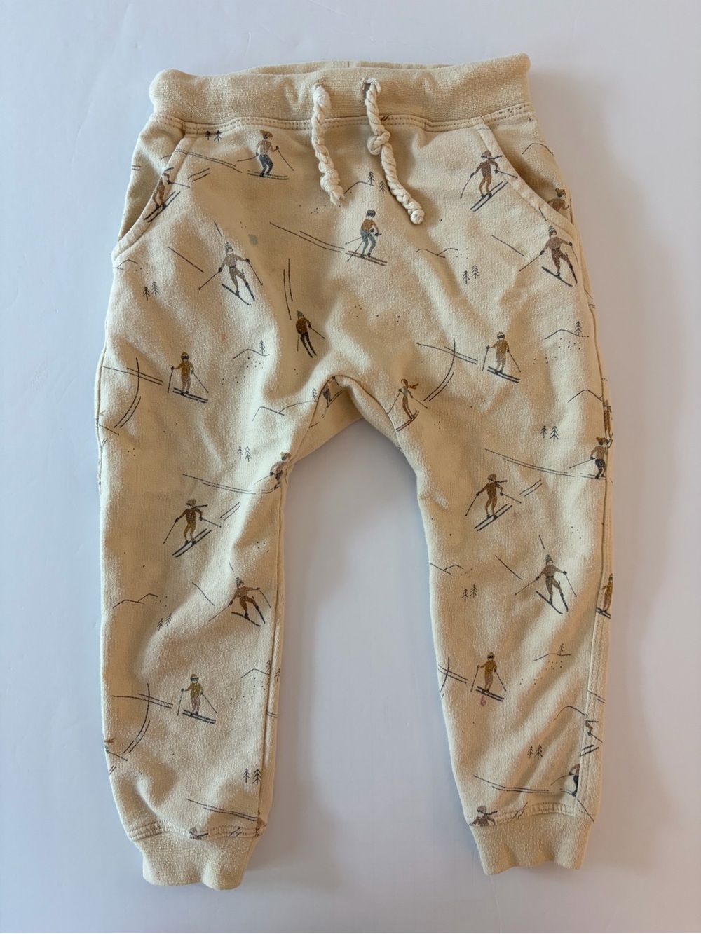 Rylee and Cru Toddler Jogger Sweatpants Skiers Print Size 2-3Y *PLAY Condition*